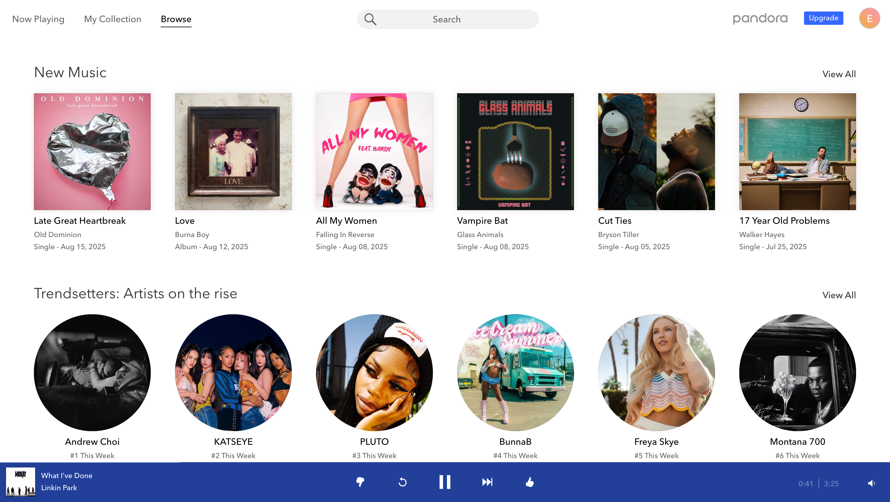 Поиск треков в Pandora